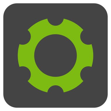 Vites düz kare vektör simgesi