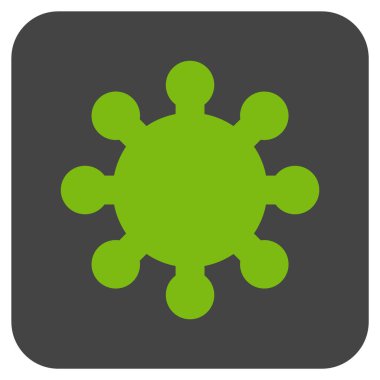 Vites düz kare vektör simgesi