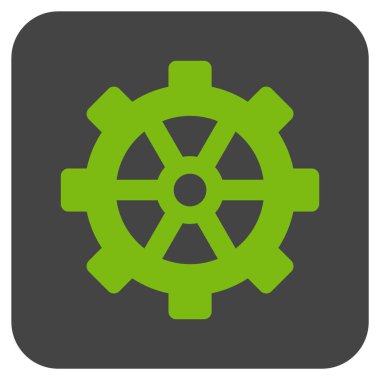 Vites düz kare vektör simgesi