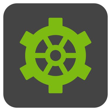 Vites düz kare vektör simgesi