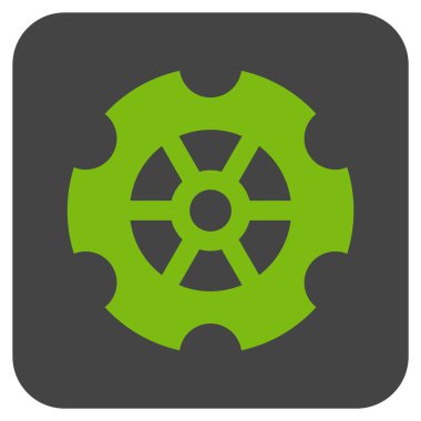 Vites düz kare vektör simgesi