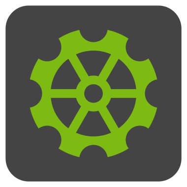 Vites düz kare vektör simgesi