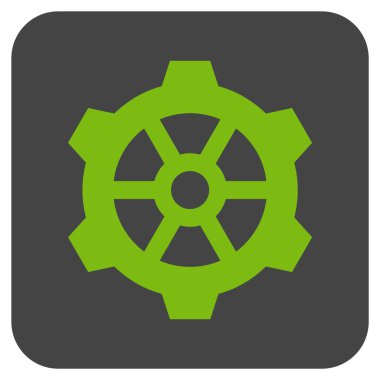 Vites düz kare vektör simgesi