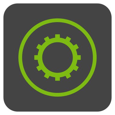 Vites düz kare vektör simgesi