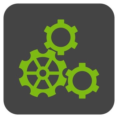 Vites düz kare vektör simgesi