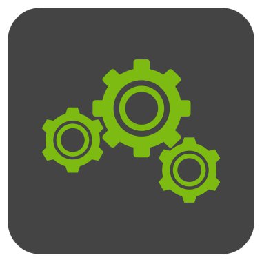 Vites düz kare vektör simgesi