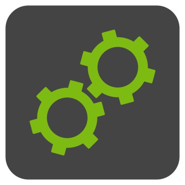 Vites düz kare vektör simgesi