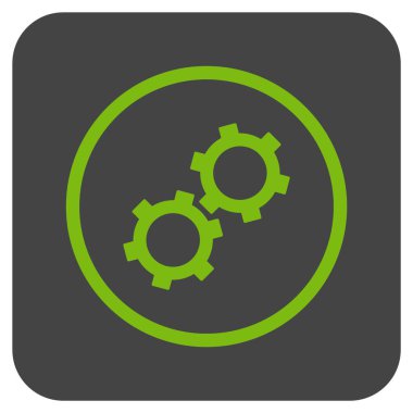 Vites düz kare vektör simgesi