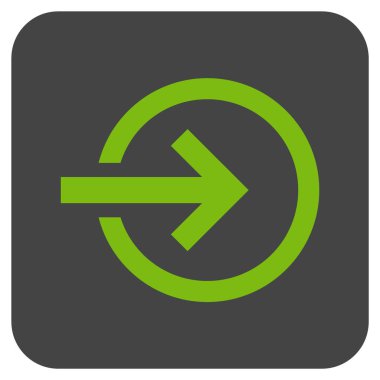 Alma düz kare vektör simgesi