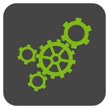 Mekanizması düz kare vektör simgesi