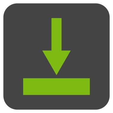 Alt düz kare vektör simgesi hareket