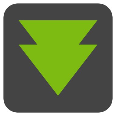 Düz kare vektör simgesi taşı