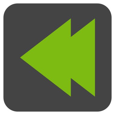 Vektör simge sol düz kare taşı