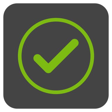 Tamam düz kare vektör simgesi