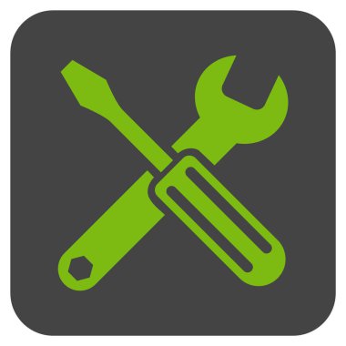 Seçenekleri düz kare vektör simgesi