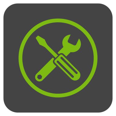 Seçenekleri düz kare vektör simgesi