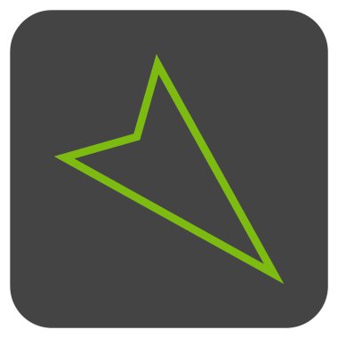 İşaretçi düz aşağı vektör simgesi kare