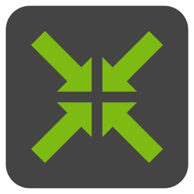 Basınç oklar düz kare vektör simgesi