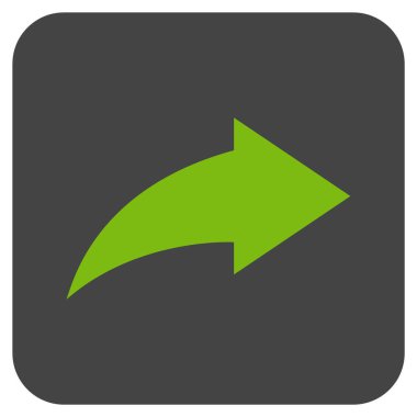 Düz kare vektör simge Yinele