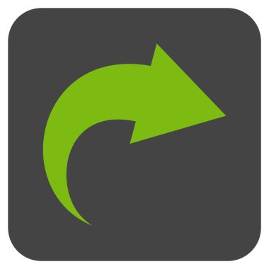 Düz kare vektör simge Yinele