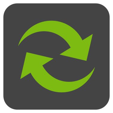 Oklar düz kare vektör simge Yenile