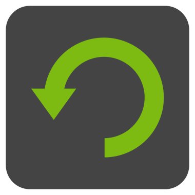 Düz kare vektör simgesi Döndür