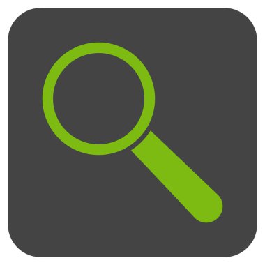 Arama aracı düz kare vektör simgesi