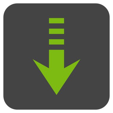 Düz kare vektör simgesi gönder