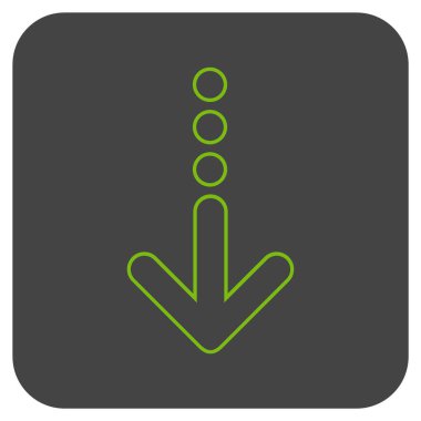 Düz kare vektör simgesi gönder