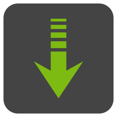 Düz kare vektör simgesi gönder