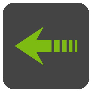 Vektör simge sol düz kare göndermek