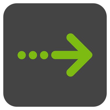 Vektör simgesi doğru düz kare göndermek