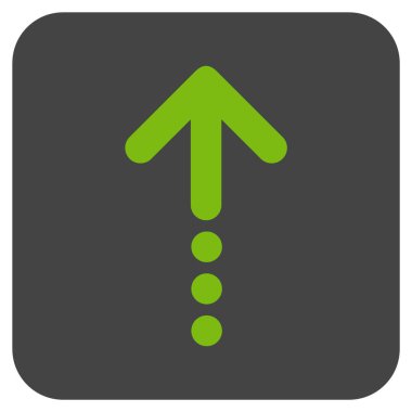 Düz kare vektör simge gönder