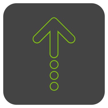 Düz kare vektör simge gönder