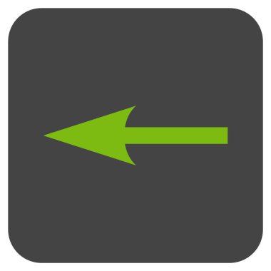 Keskin ok düz yaptı vektör simgesi kare