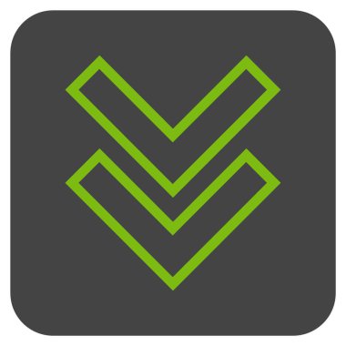 Düz kare vektör simgesi kaydır