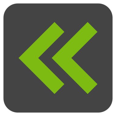 Sol düz kare vektör simge vardiya