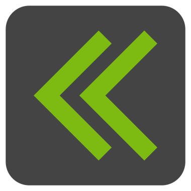 Sol düz kare vektör simge vardiya