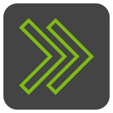 ÜST KRKT değil düz vektör simgesi kare