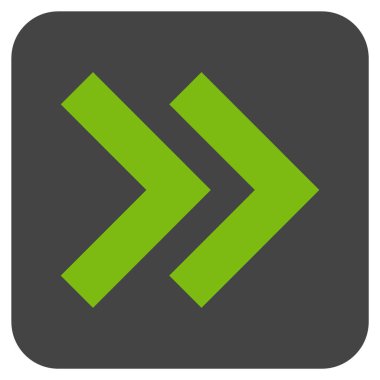 ÜST KRKT değil düz vektör simgesi kare