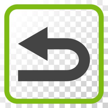 Sol vektör simge bir çerçevede açmak