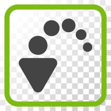 Vektör simgesi bir çerçeve içinde geri al