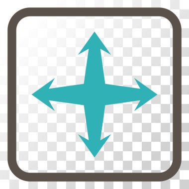 Bir çerçeve içinde vektör simgesini genişletin