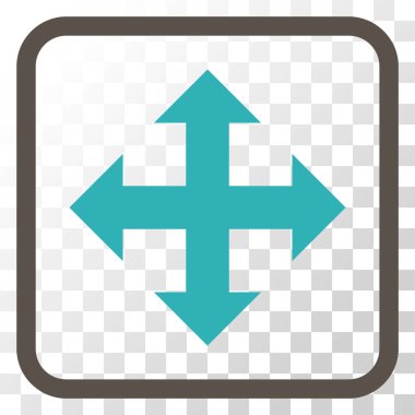 Bir çerçeve içinde vektör simgesini genişletin