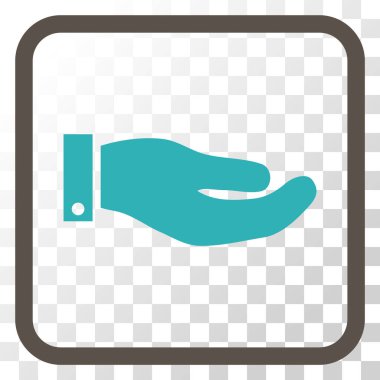 El vektör simgesi bir çerçeve içinde