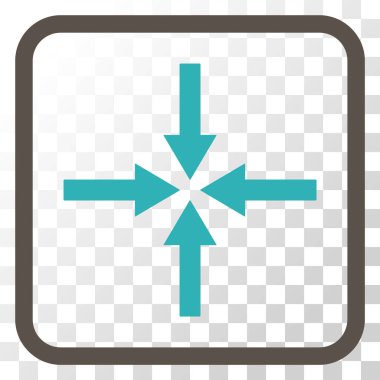 Etkisi oklar bir çerçeve içinde simge vektör