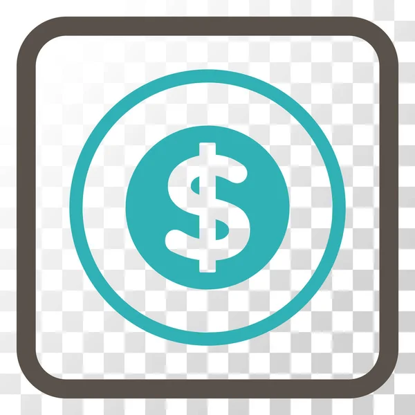 Financiën Vector Icon In een Frame — Stockvector