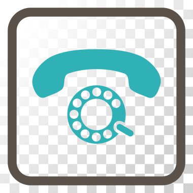 Darbeli aramayı vektör simgesi bir çerçeve içinde