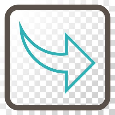 Vektör simgesi bir çerçeve içinde Yinele