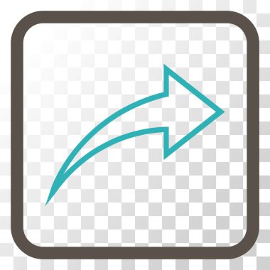 Vektör simgesi bir çerçeve içinde Yinele